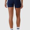 Women Ortc Bottoms | Ribbed Bike Shorts Navy