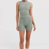 Women Ortc Tops | Ribbed Tank Dusty Olive